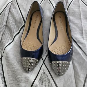 Blue beautiful  woman shoes